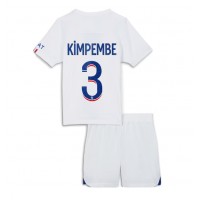 Dres Paris Saint-Germain Presnel Kimpembe #3 Gostujuci za djecu 2023-24 Kratak Rukav (+ kratke hlače)